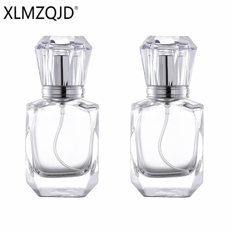 现货供应XB39-30ml便携透明玻璃香水瓶/分装瓶/喷雾瓶/按压空瓶|ru