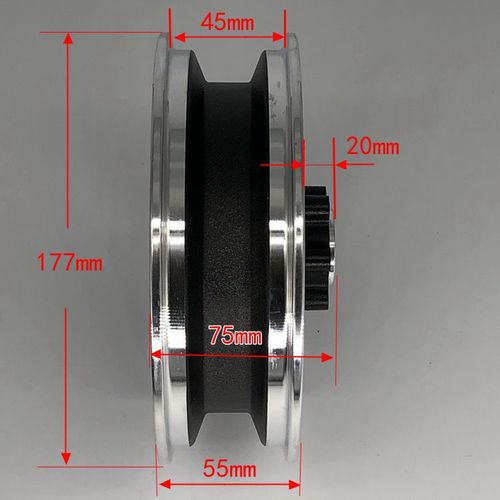 Electric scooter parts 10x2.70-6.5 front wheel aluminum hub 10-inch tire wheel rim 6.5-inch steel rim