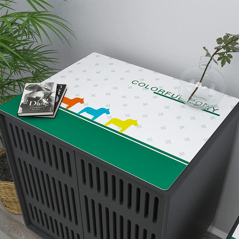 Waterproof square cartoon table mat PVC for bed