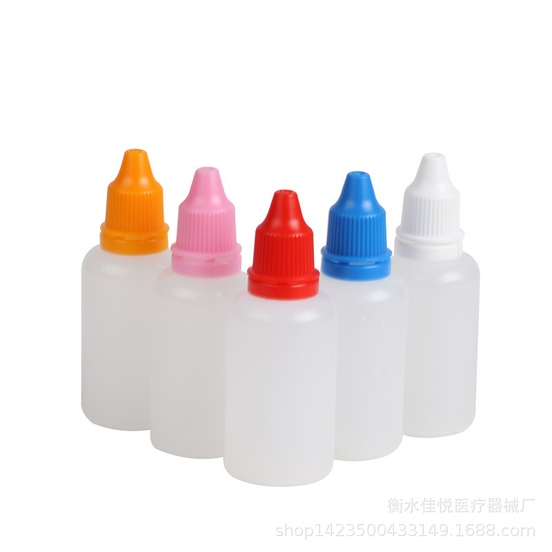 Engrosado 30ml (ML) botella de plástico tinta sub-botella de líquido 30ml botella de agua
