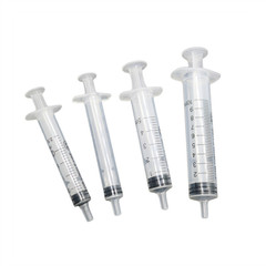 Model push-pull syringe accessory: plastic needle cylinder, ink injector, liquid extractor, sampler—DIY science project