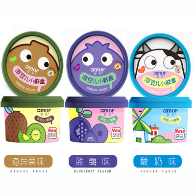 New products Dissolved beans Small fresh Probiotics yogurt Dissolved beans Baby children baby snacks Nutrition Healthy
