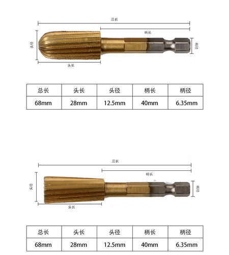 5-piece set of woodworking rotary files, sanding heads, wood carving knives, woodworking files, woodworking artifacts, sanding heads, embossing