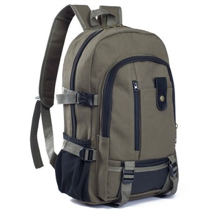 Hot Trendy Men's Backpack Casual Travel Canvas Backpack Student Schoolbag Wholesale