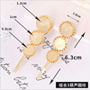 Korean version of INS net red hair clip thickened gold -plated welded color, the word clipper, the side pinching clip accessories DIY material