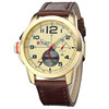 Mens Watches Leather Band Date Business Quartz Wrist Watch