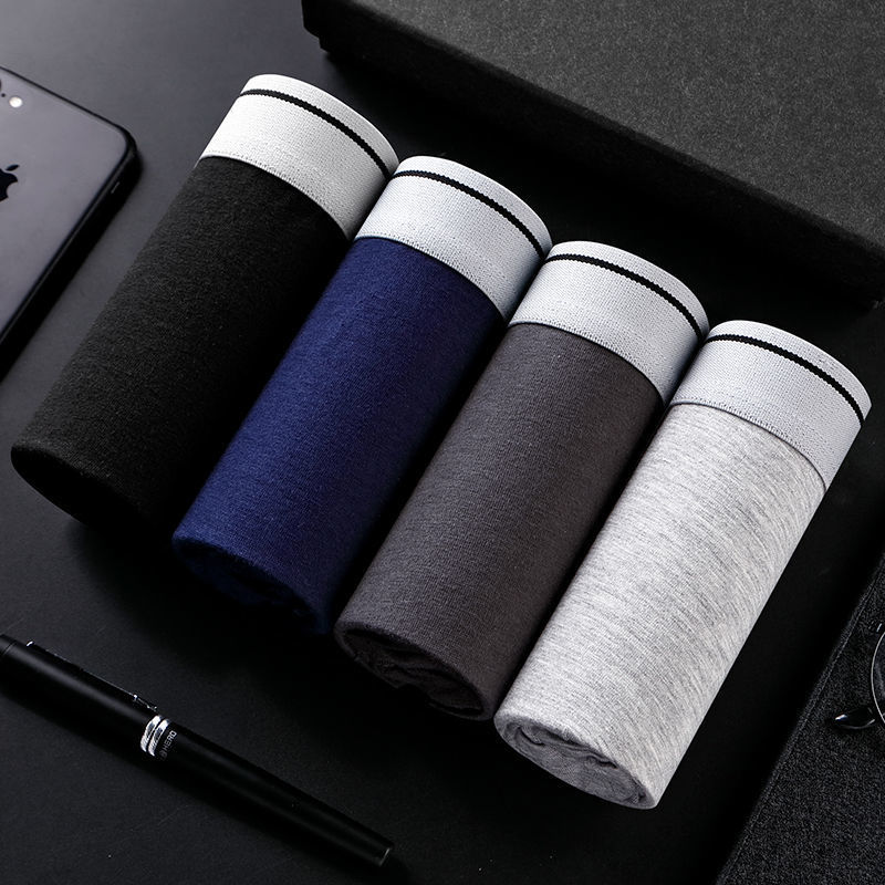 undefined4 man Underwear pure cotton Boxer Underwear Schoolboy Pants comfortable ventilation Underwearundefined
