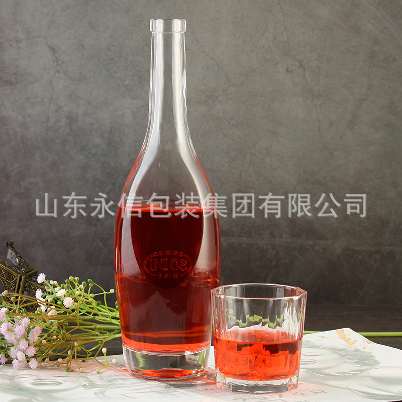 永信包装产生玻璃瓶晶白瓶洋酒瓶威士忌 厂家供应