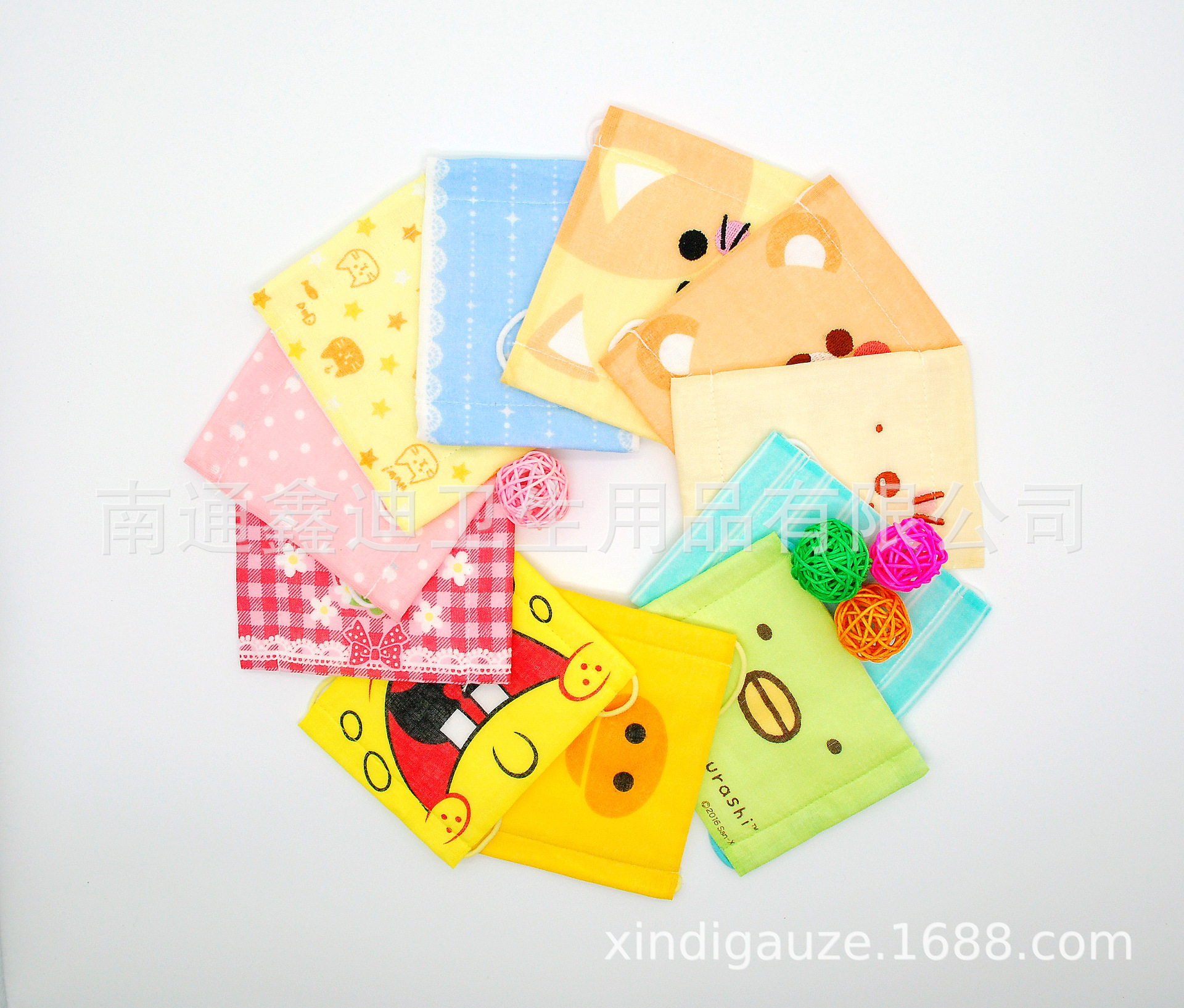 新品冬季脱脂纱布全棉儿童口罩卡通时尚挂耳式防尘口罩 厂家直销