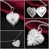 Fashionable necklace heart shaped, chain, photo heart-shaped, Korean style, wholesale