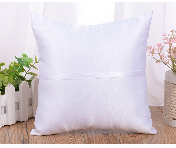 New creative white wedding ring pillows, camellia accessories, square ring boxes, bride and groom ring holders, wholesale wedding supplies detail image 11