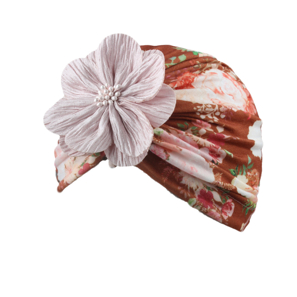 Girl's Simple Style Flower Printing Baby Hat display picture 2