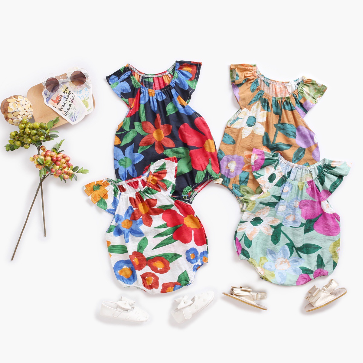 Children's brand bodysuit for new born girl's