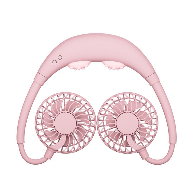 第六代挂脖風扇按摩夜燈USB 懶人風扇香薰按摩運動風扇