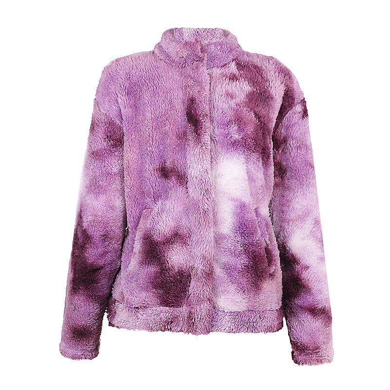 tie-dye printing double-sided long-sleeved loose casual jacket   NSKX12292