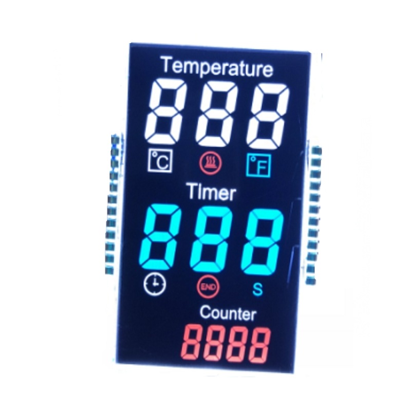 厂家定制PID电子控制器LCD液晶屏温控器段码液晶显示屏黑底彩色屏