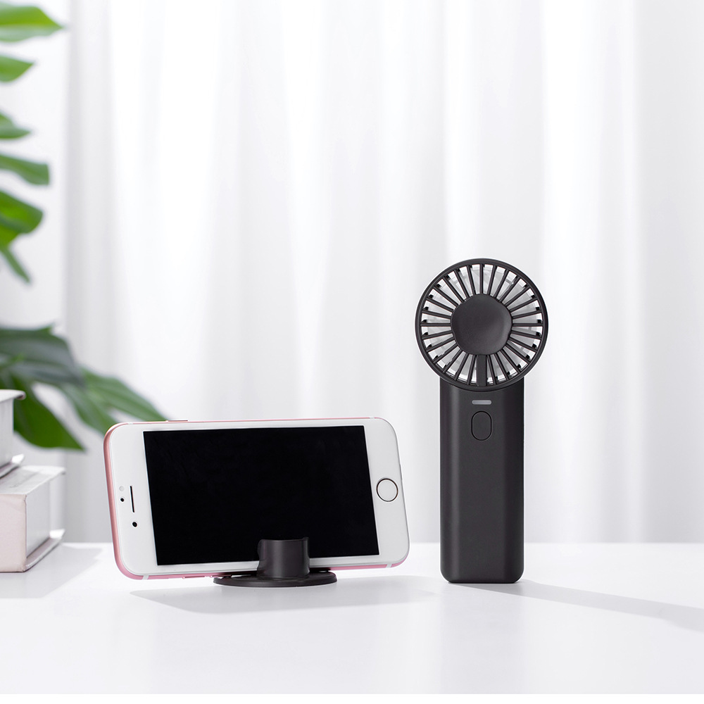 拾风2020新品双叶手持小风扇便携式多功能大风量usb充电w7风扇