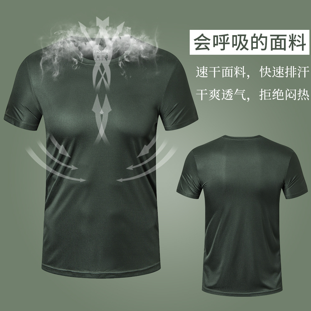 2020 new pattern summer outdoors Quick drying T-shirt customized men and women motion leisure time jacket Large run Bodybuilding Short sleeved