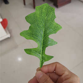 丝印植物丝印花叶配件 丝印布叶子 小锯齿叶丝印花叶把束布料编织