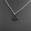 Necklace stainless steel with letters, Aliexpress, Amazon, simple and elegant design