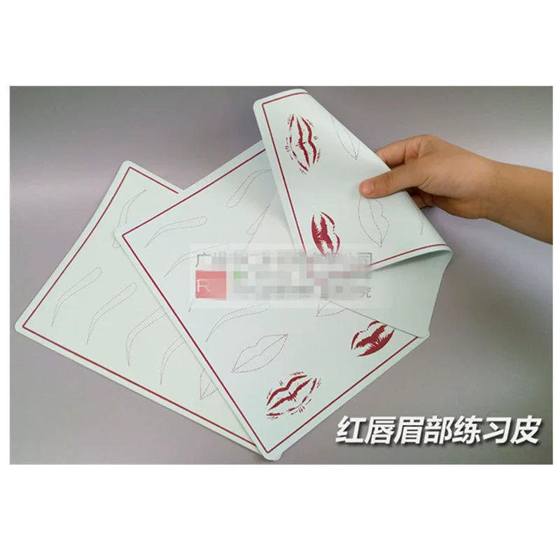 Silicone three dimensional skin for tattoo practice for eyelids, in 3d format