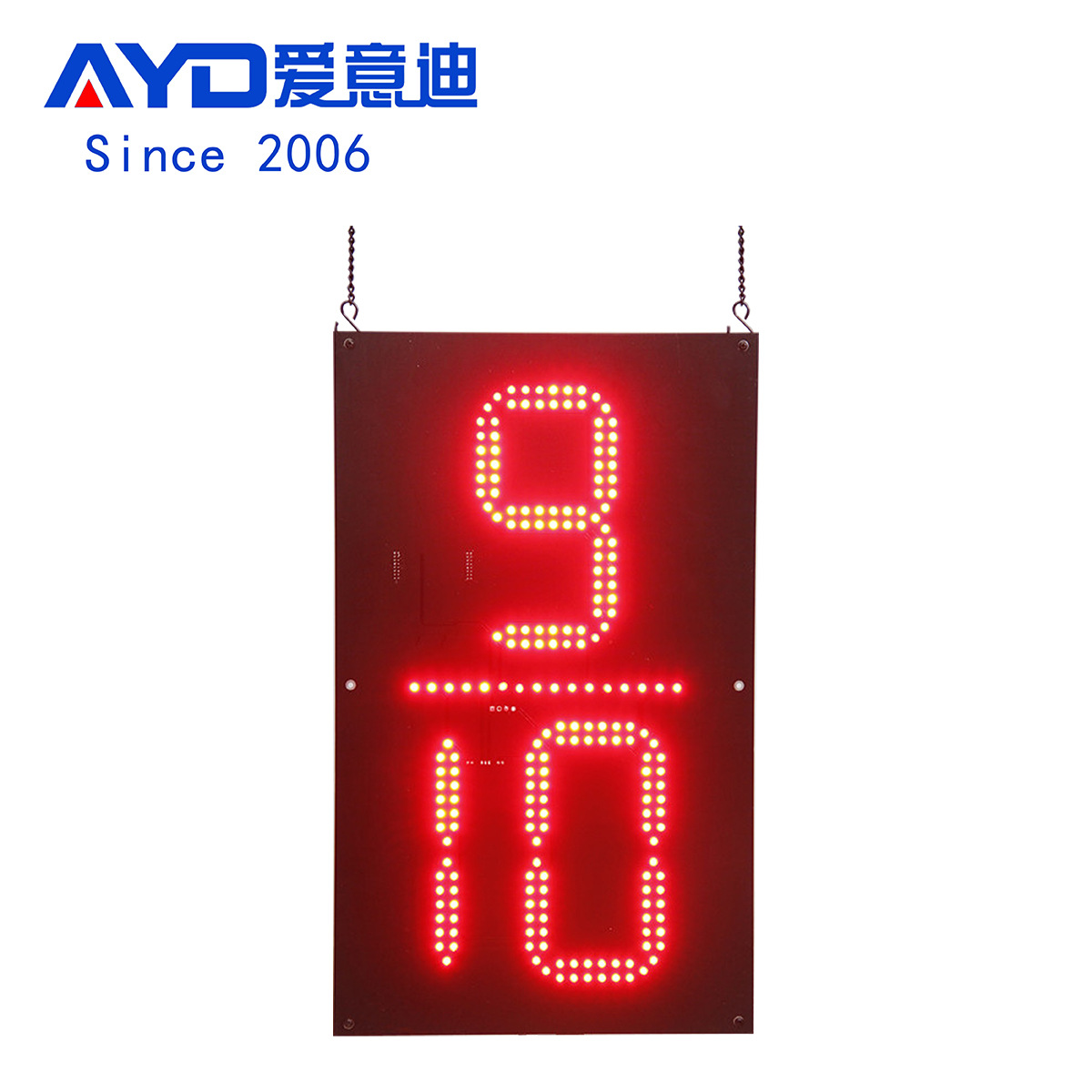 10-inch yellow 9/10 digital board module, high-brightness LED digital display, LED oil price display accessories 3