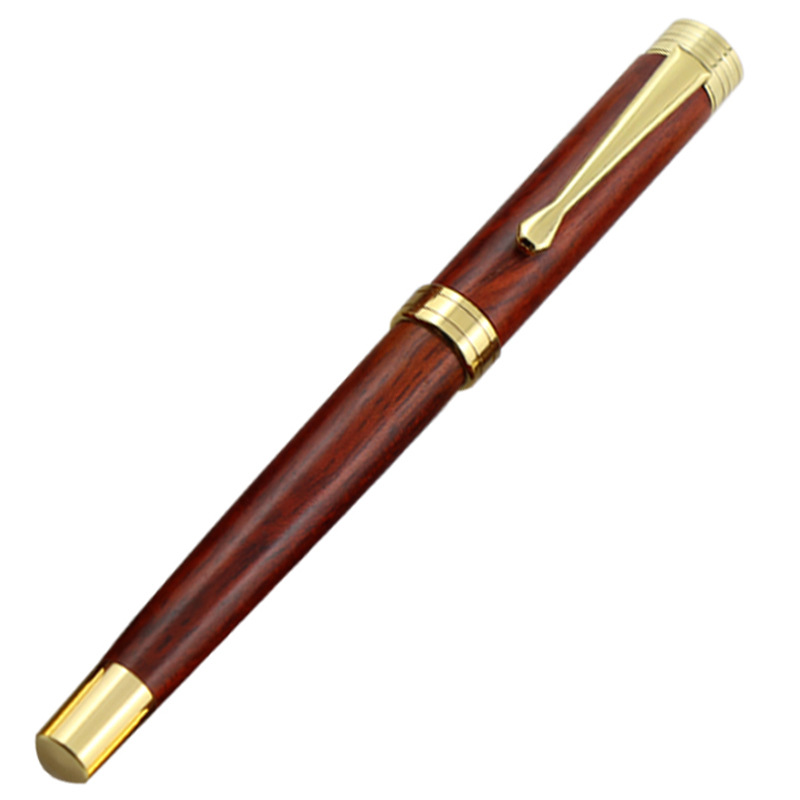 Carved ballpoint pen ebony sandalwood