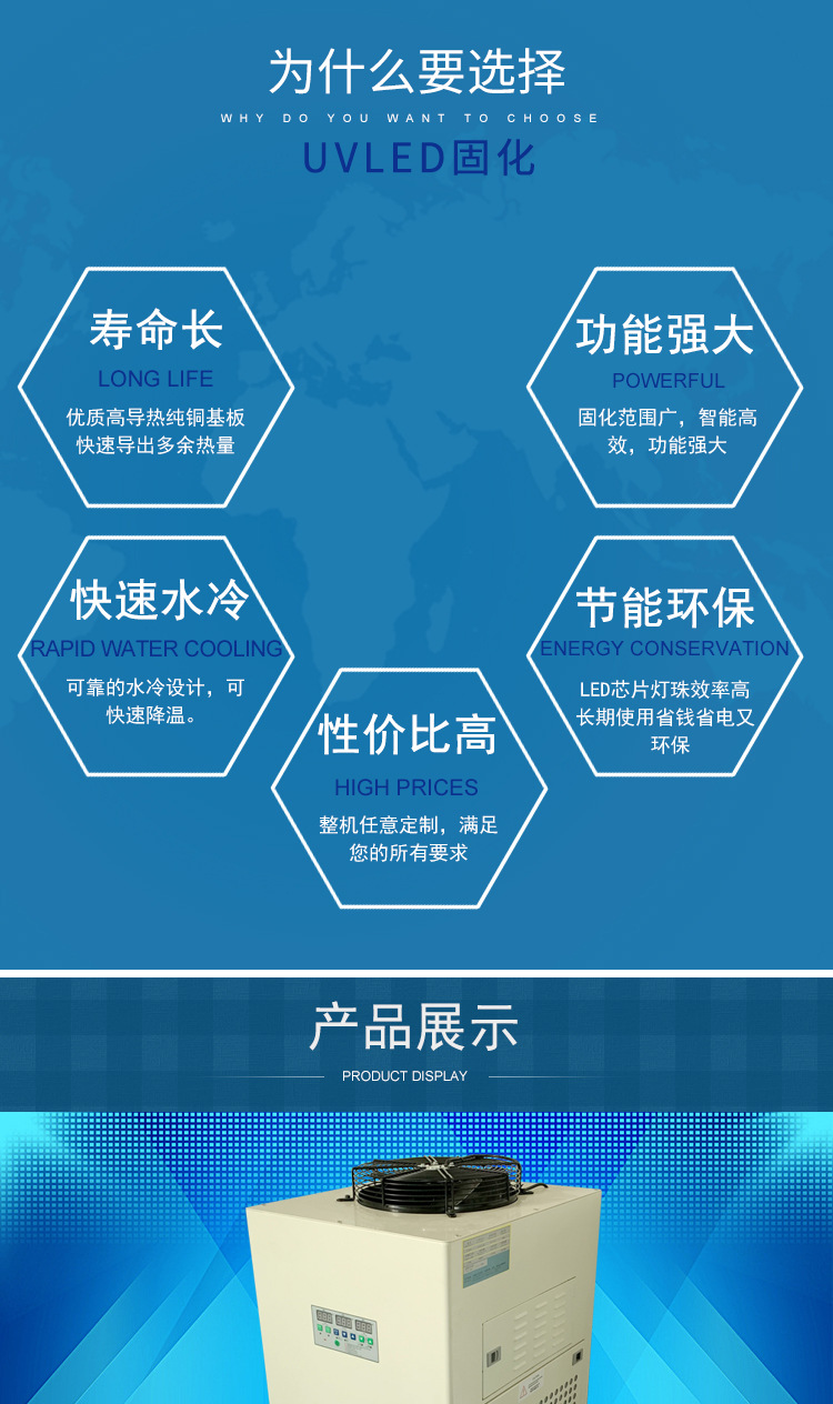 烘干固化设备_260*35mmUVLED面光源胶印轮转系列固化机水冷UVLED厂家直销