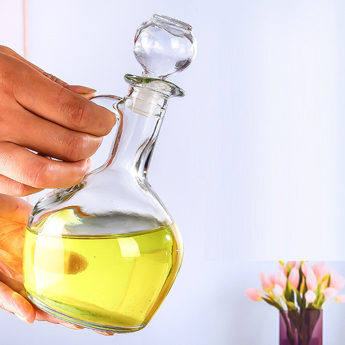 厂家批发透明把手玻璃油壶大容量酱油醋调味瓶家用橄榄油倒油瓶