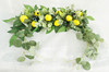 Simulation door lintel flower ring door decoration lemon wall decoration cross -border supply manufacturer direct sales