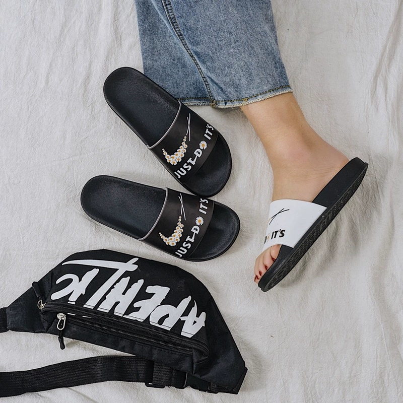 2020 летние домашние тапочки в новом стиле с ромашками, Повседневные тапочки унисекс, Нескользящие модные сандалии для пар