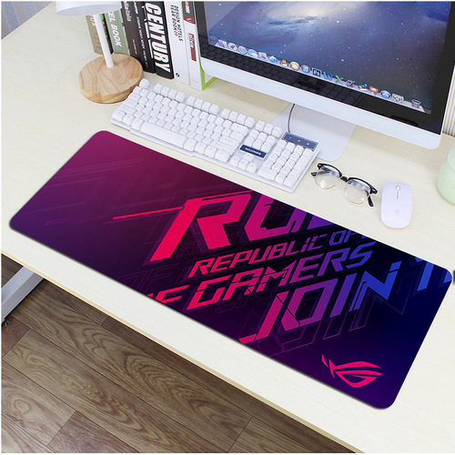 Factory wholesale 80X30 e-sports gaming mouse pad personalized custom thick edge locking Internet cafe table mat dropshipping boxed