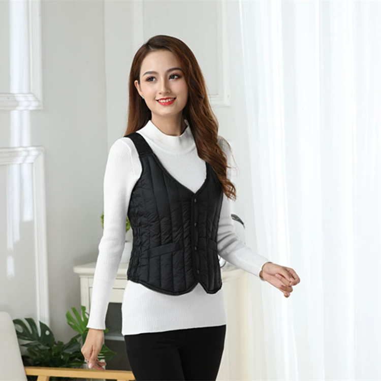 Жилет с хлопковой подкладкой камзол тонкая верхняя одежда жилет с эффектом памяти зимняя женская куртка с хлопковой подкладкой короткая осенне-зимняя куртка для молодежи и среднего возраста