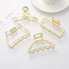 Crab pin, metal hairgrip from pearl, universal hair accessory, simple and elegant design