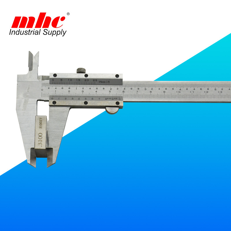 热卖碳钢卡尺公英制双刻度游标卡尺内径外径测量游标卡尺刻度清晰