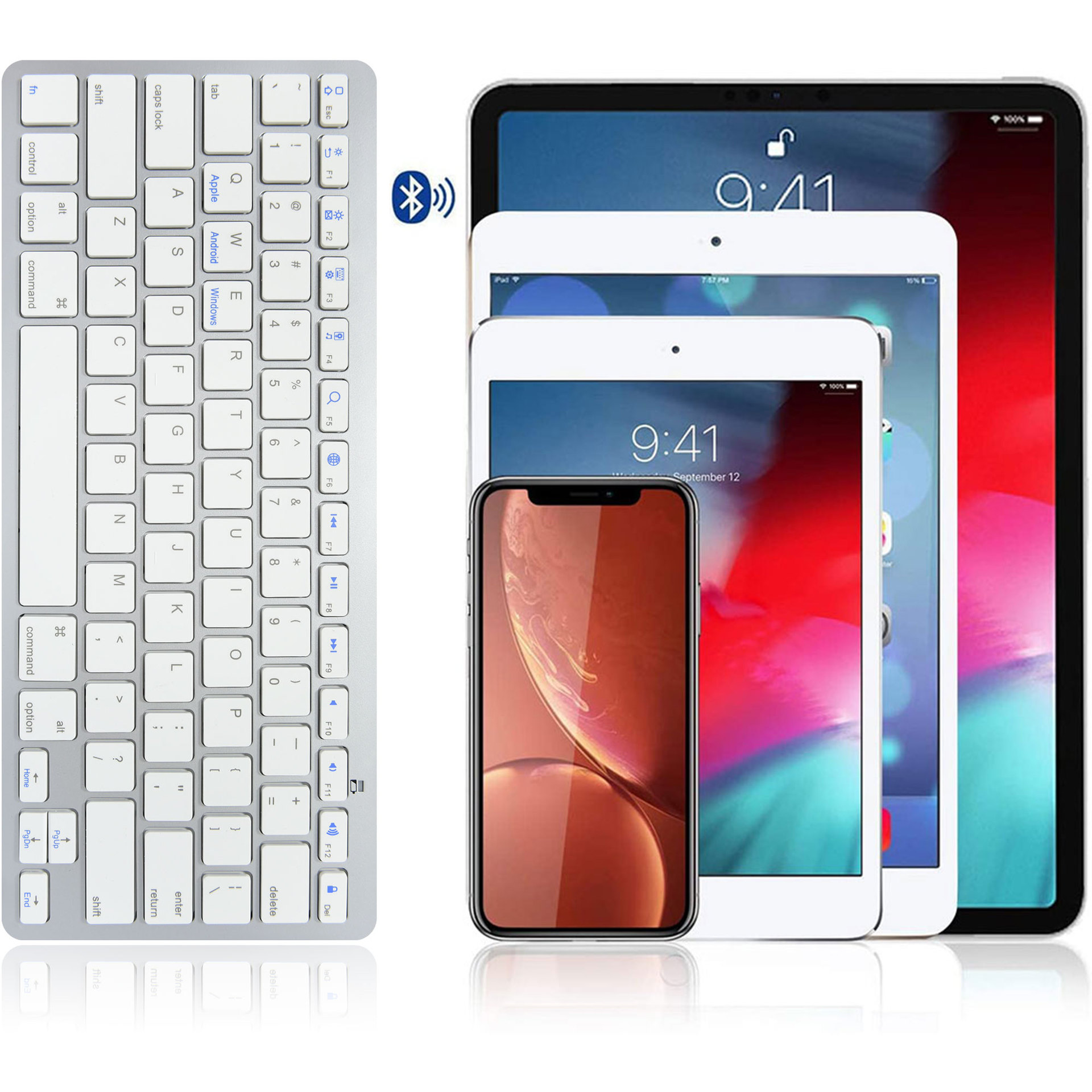 Cross border Explosive money ultrathin Mini Bluetooth keyboard apply mobile phone Flat computer system currency wireless keyboard