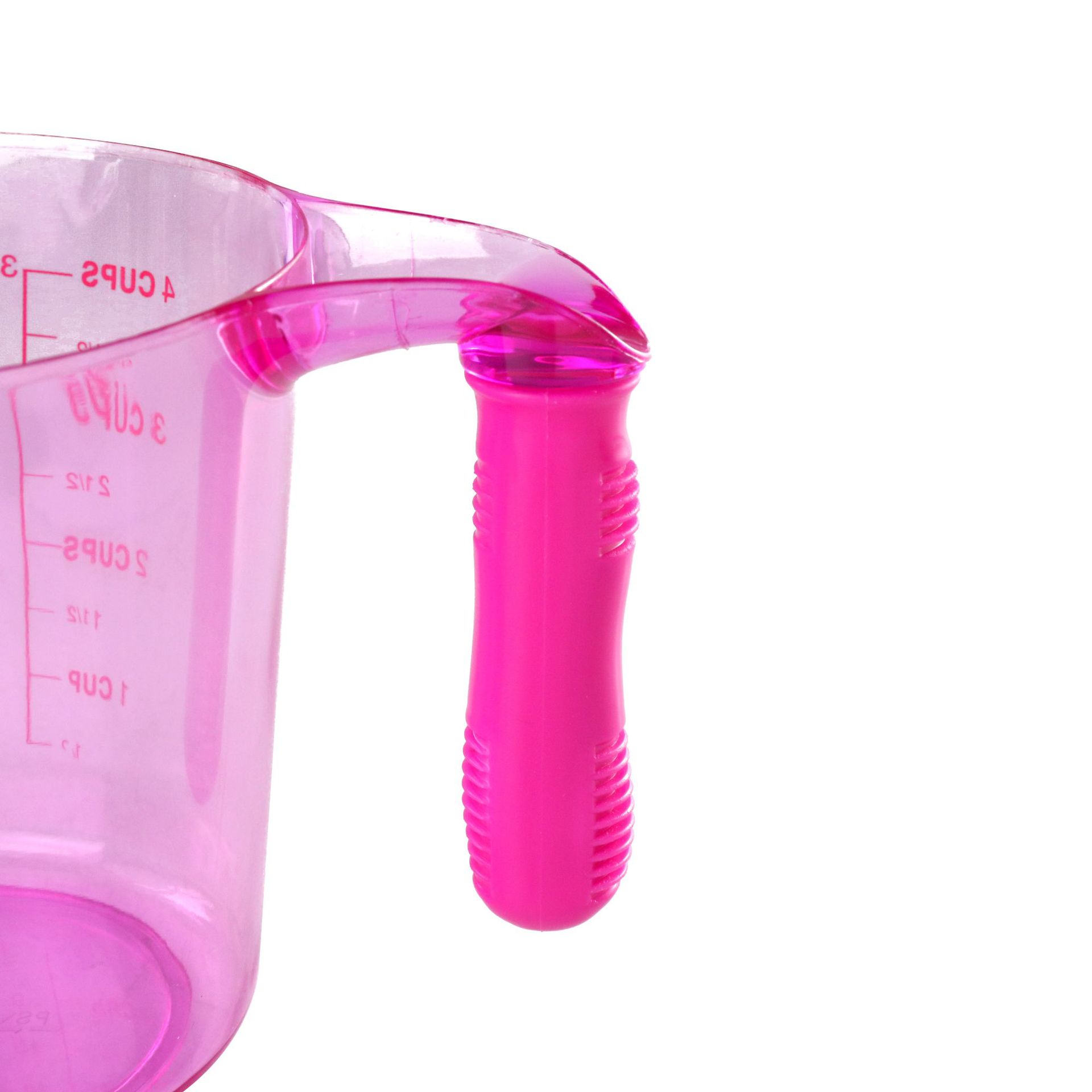 Transparent plastic non-slip handle, measuring cup, 1000 ml