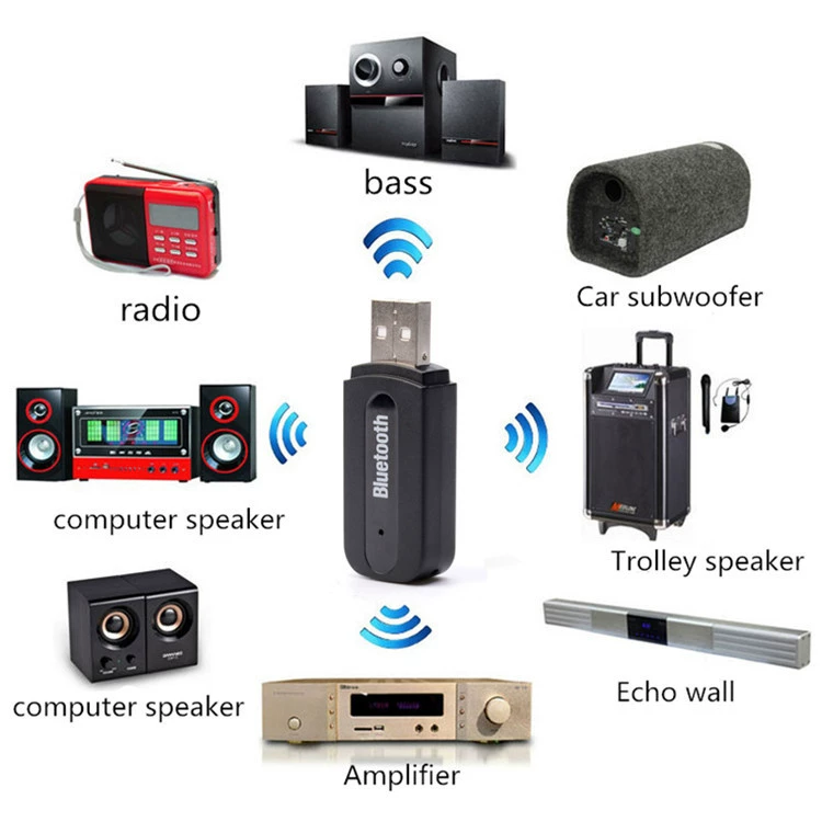 USB Bluetooth музыкальный приемник Bluetooth-динамик адаптер адаптер передатчик автомобильный аудио приемник