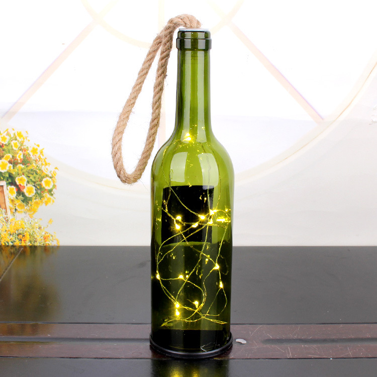 发光灯红酒瓶