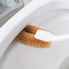 Japanese imported coconut fiber toilet brush long handle bathroom brush toilet cleaning brush bristle toilet brush cleaning tool