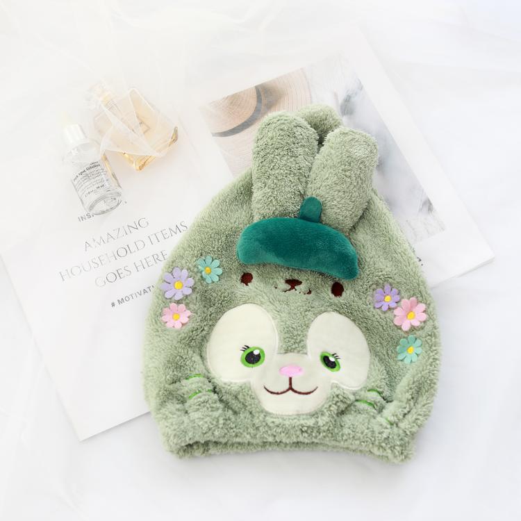 Cartoon hair towel, dry shower cap