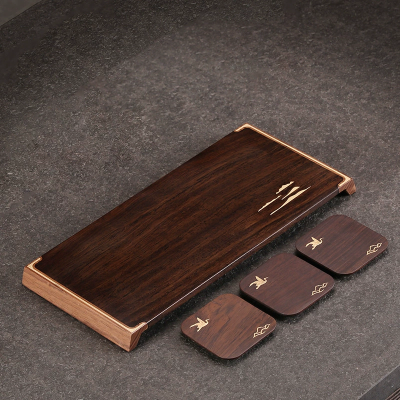 Набор чая маленький из пяти штук из Ebony sandalwood из натурального дерева