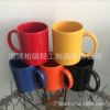 Gift cup Zibo manufacturer solid color coffee cup riccular logo ceramic gift cup