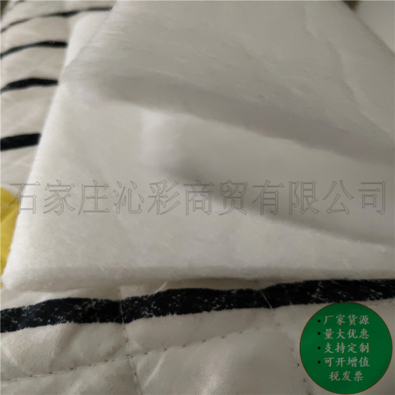 5毫米针刺棉 5mm针刺棉毡felt白色喷胶棉5MM厚过滤棉filter针扎棉
