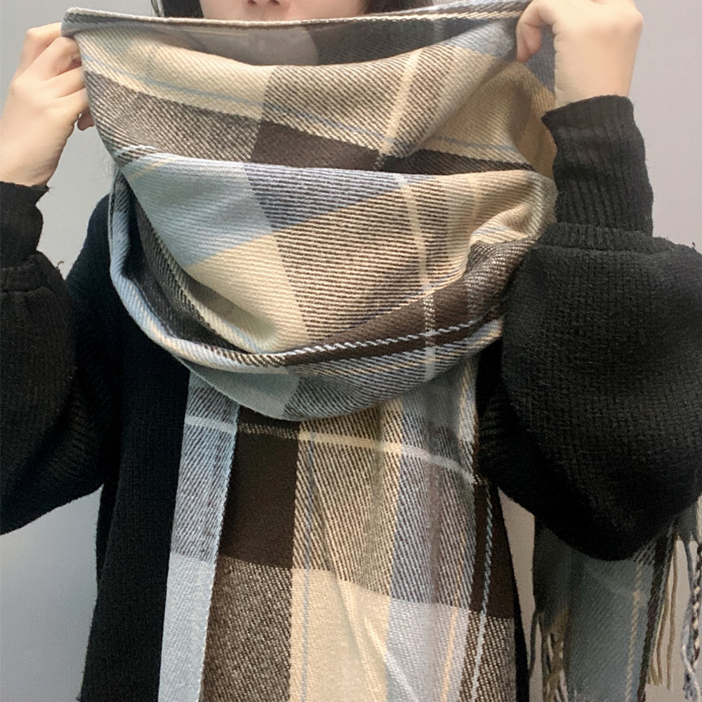 Imitation Cashmere Plaid Scarf display picture 6