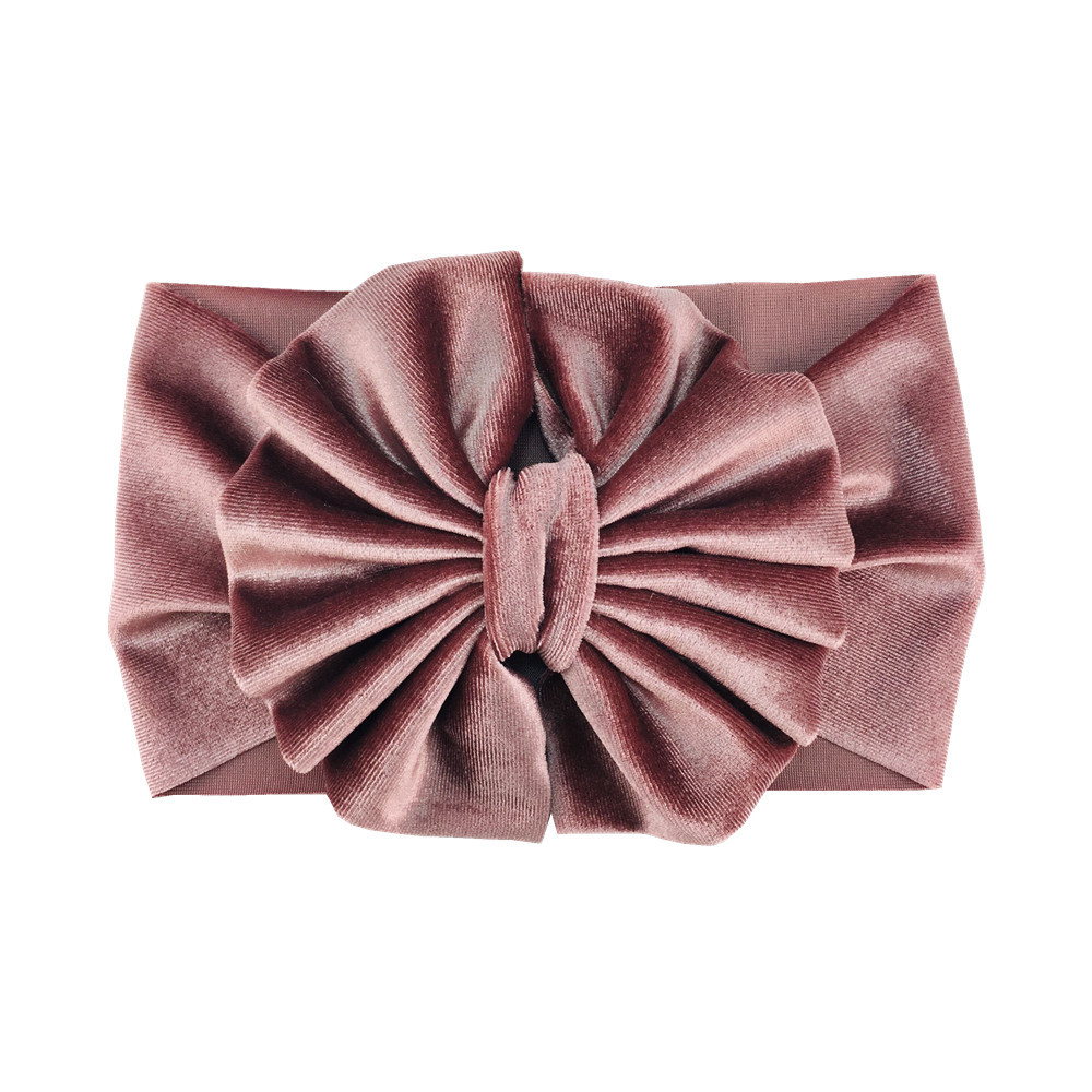 Fashion Solid Color Cloth Bowknot Hair Band 1 Piece display picture 4