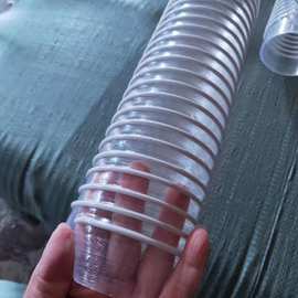 PVC风管工业木工吸尘管透明钢丝软管雕刻机塑料波纹管伸缩通风管