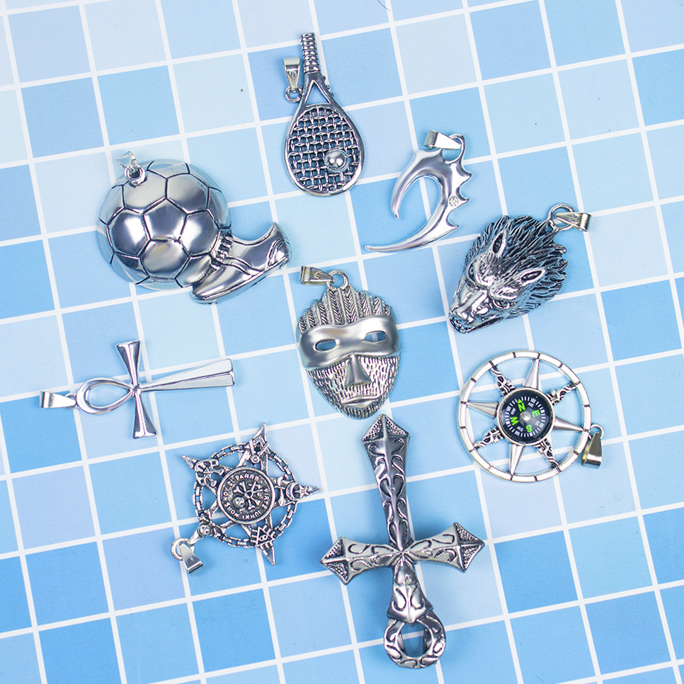 Titanium Hip Hop Heren als cadeau voor vriendje Ketting Gepersonaliseerde en modieuze roestvrijstalen gegoten sieraden_voghion.com