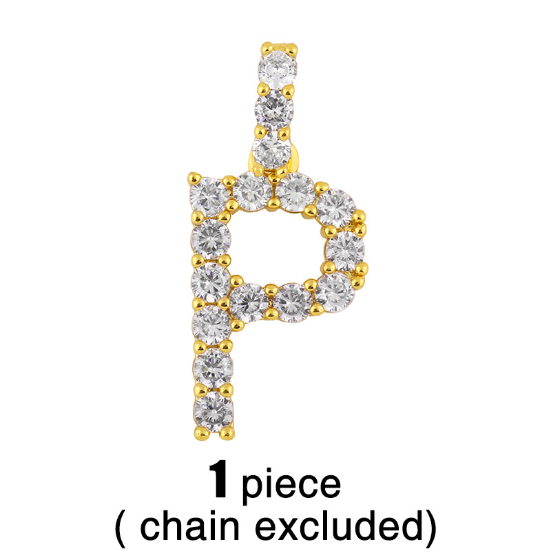 new 26 English alphabet necklaces creative jewelry diamond alphabet necklace wholesale