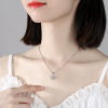 捷信 Necklace, pendant, jewelry for St. Valentine's Day, silver 999 sample, Birthday gift